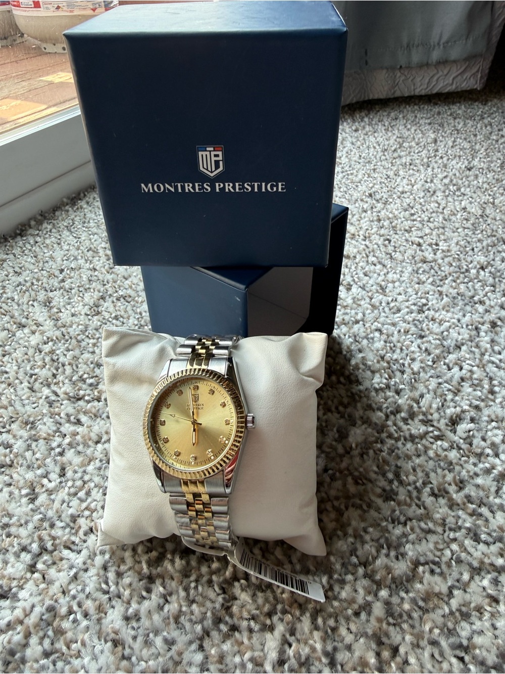 The Montres Prestige X Invicta Men's Gold Steel Watch 38mm MPW-0271